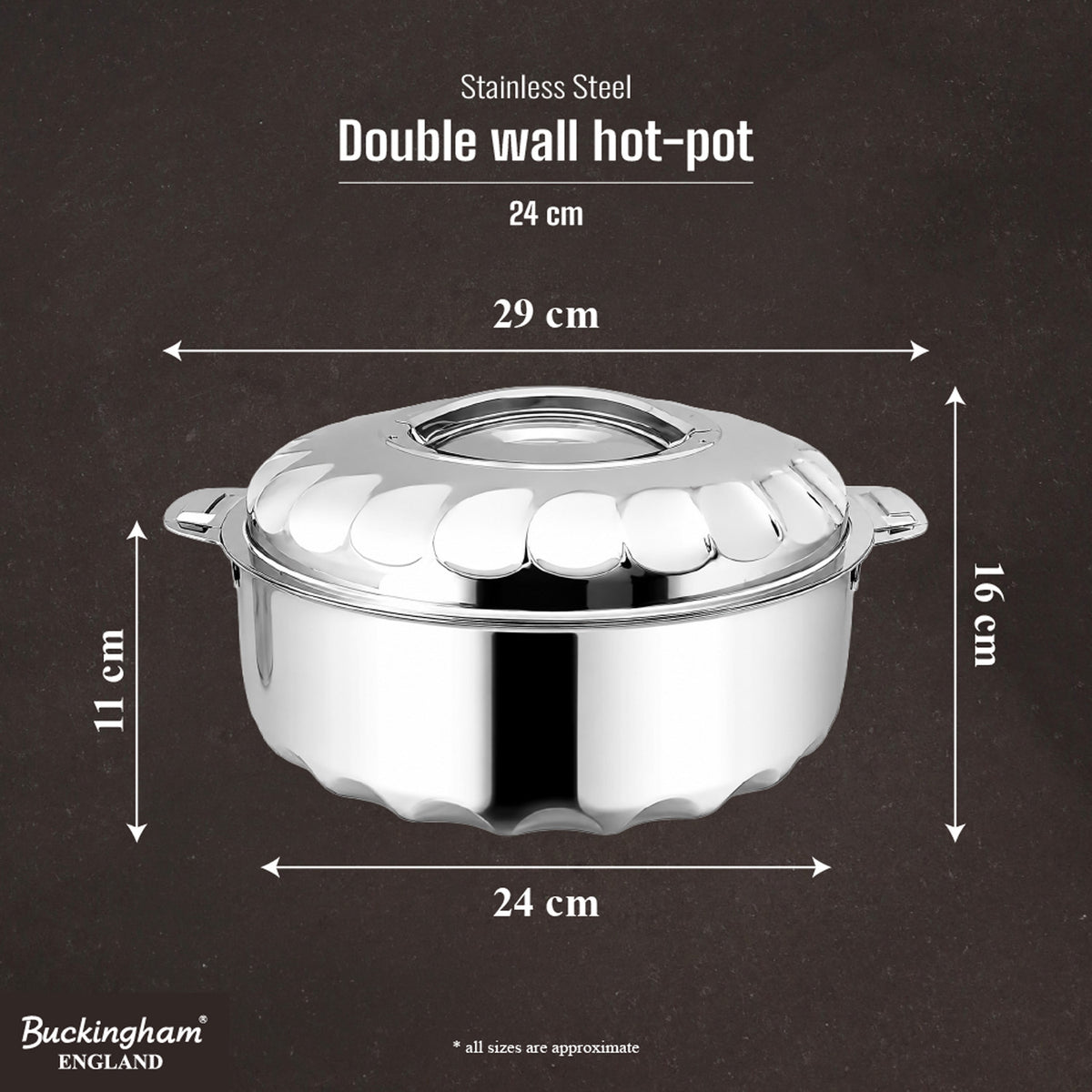 Buckingham Diamond Double Wall Hot Pot
