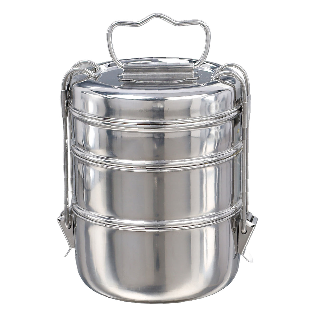 Buckingham Premium Stainless Steel 3-Tier Premium Tiffin Box 14 cm.