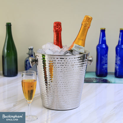 Buckingham Stainless Steel Double Wall Insulated Champagne Wine Bucket 4.8 L 22.5 cm