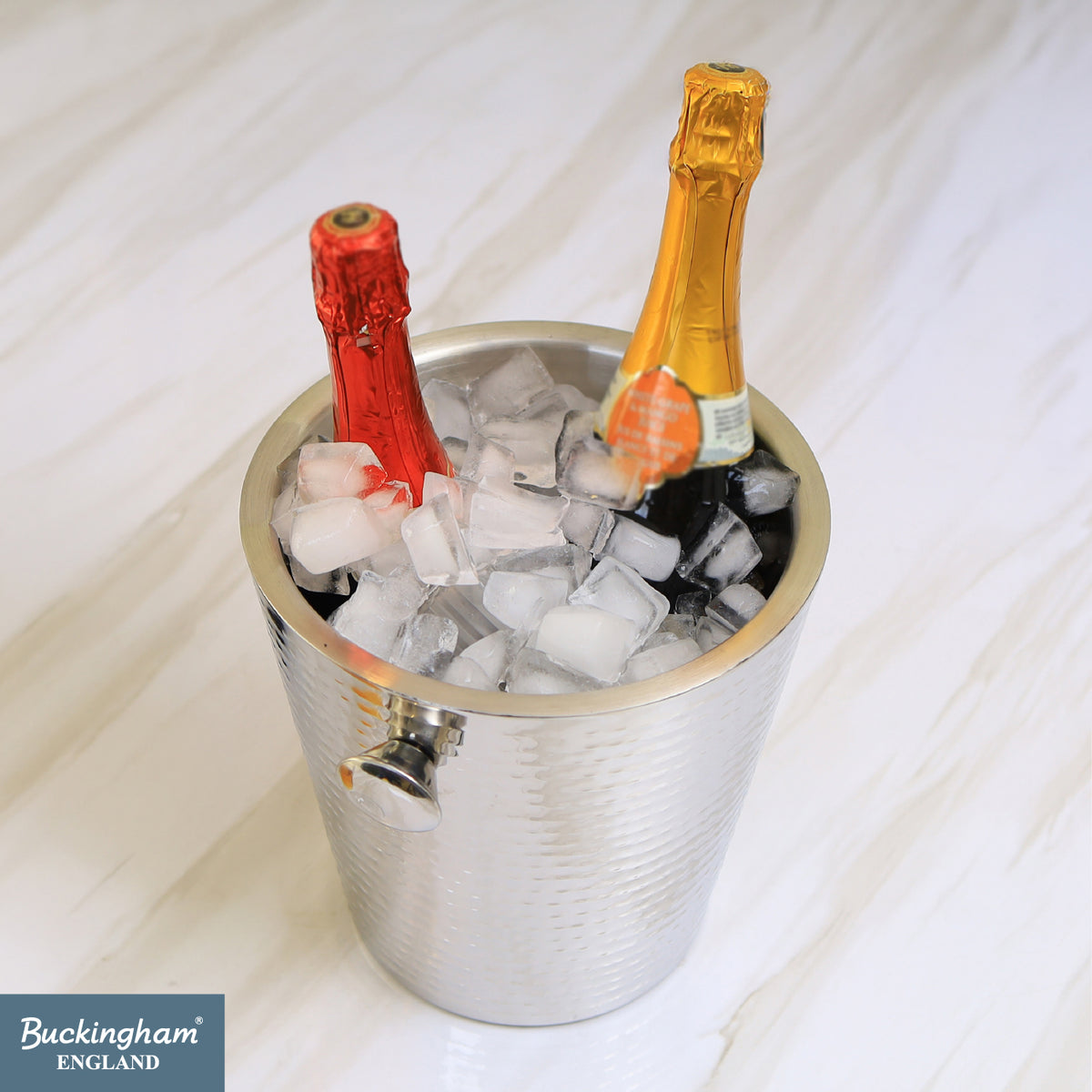 Buckingham Stainless Steel Double Wall Insulated Champagne Wine Bucket 4.8 L 22.5 cm
