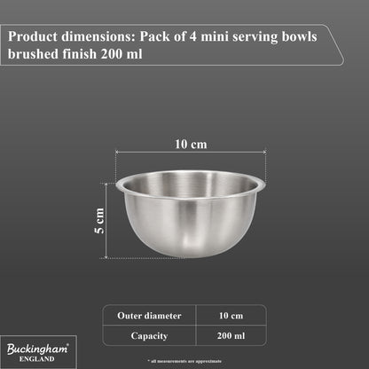 Buckingham Pudding Serving Mini Bowl Matt Finish 200 ml (10 cm)