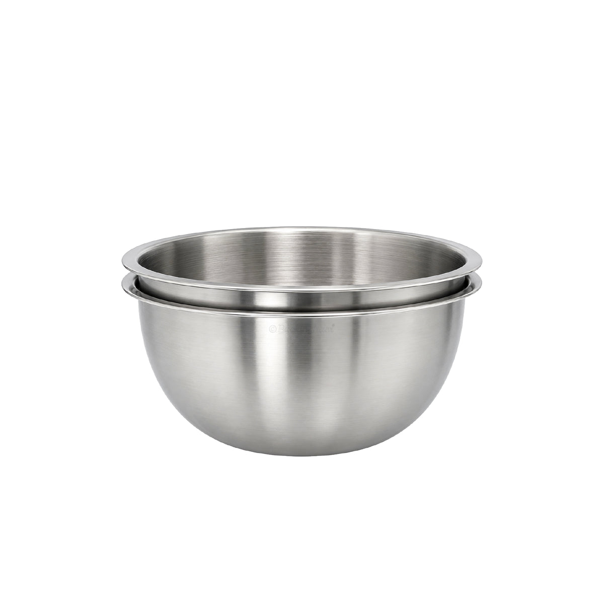 Buckingham Stainless Steel Pack of 2 Deep Salad bowl  / Serving Bowl for Baking 0.7 L