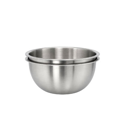 Buckingham Stainless Steel Pack of 2 Deep Salad bowl  / Serving Bowl for Baking 0.7 L