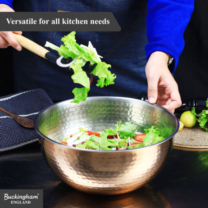Buckingham Stainless Steel Copper Mixing Bowl for Baking