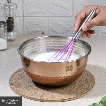 Buckingham Stainless Steel Copper Mixing Bowl for Baking