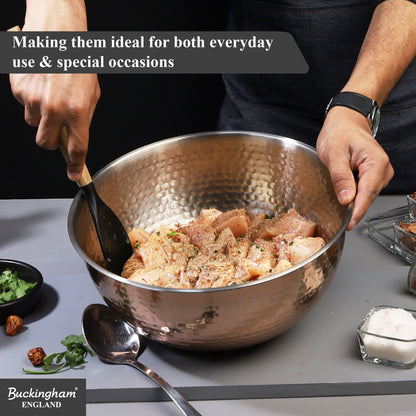 Buckingham Stainless Steel Copper Mixing Bowl for Baking
