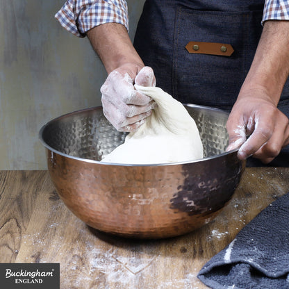 Buckingham Stainless Steel Copper Mixing Bowl for Baking