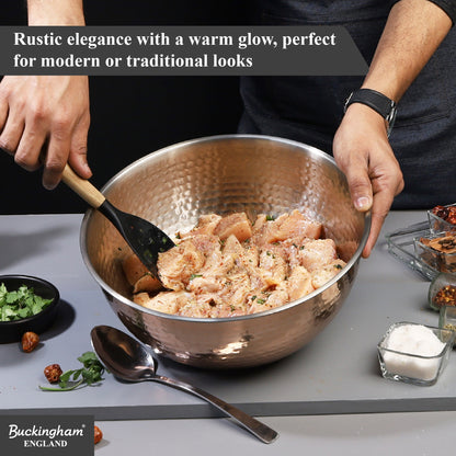 Buckingham Stainless Steel Copper Mixing Bowl for Baking