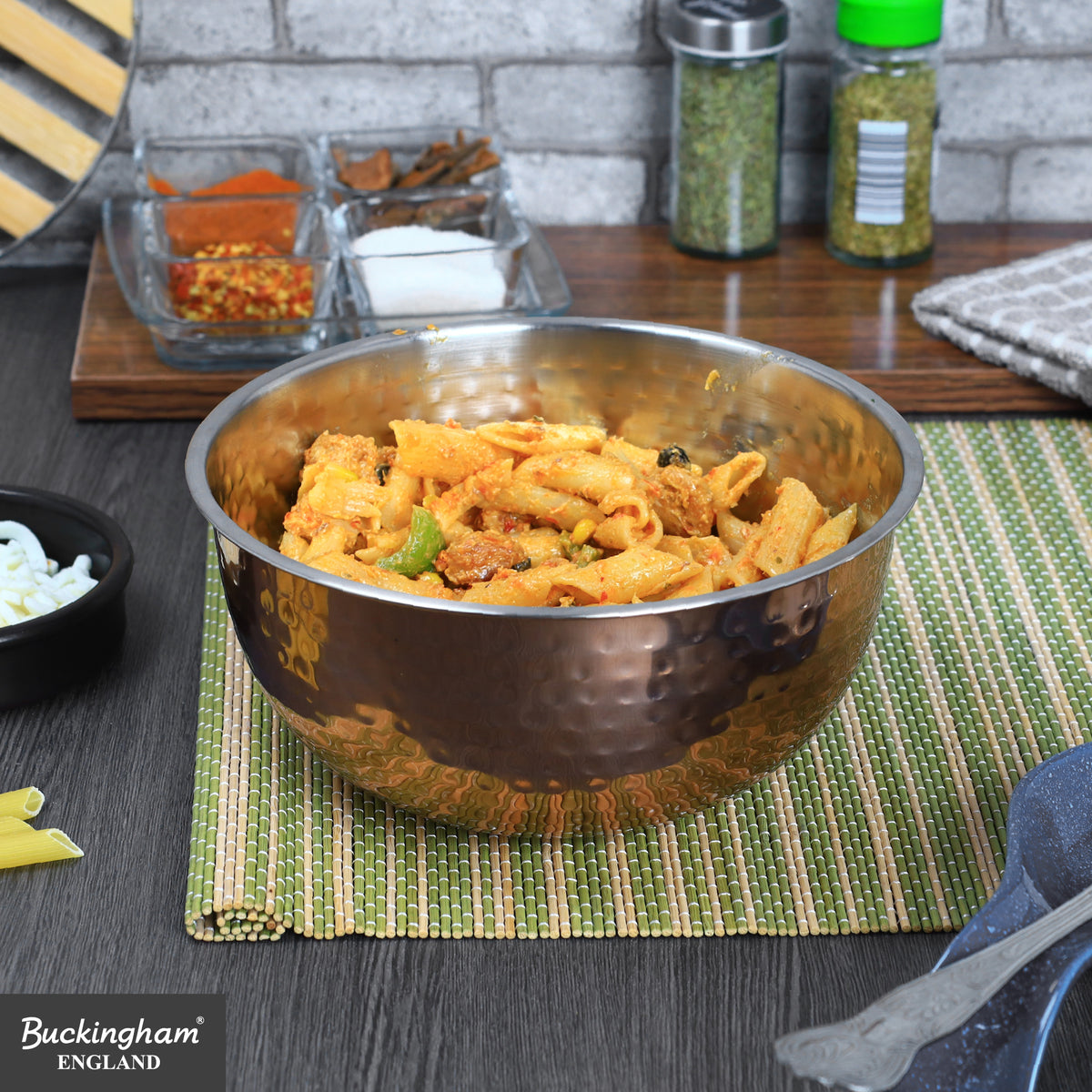 Buckingham Stainless Steel Copper Mixing Bowl for Baking