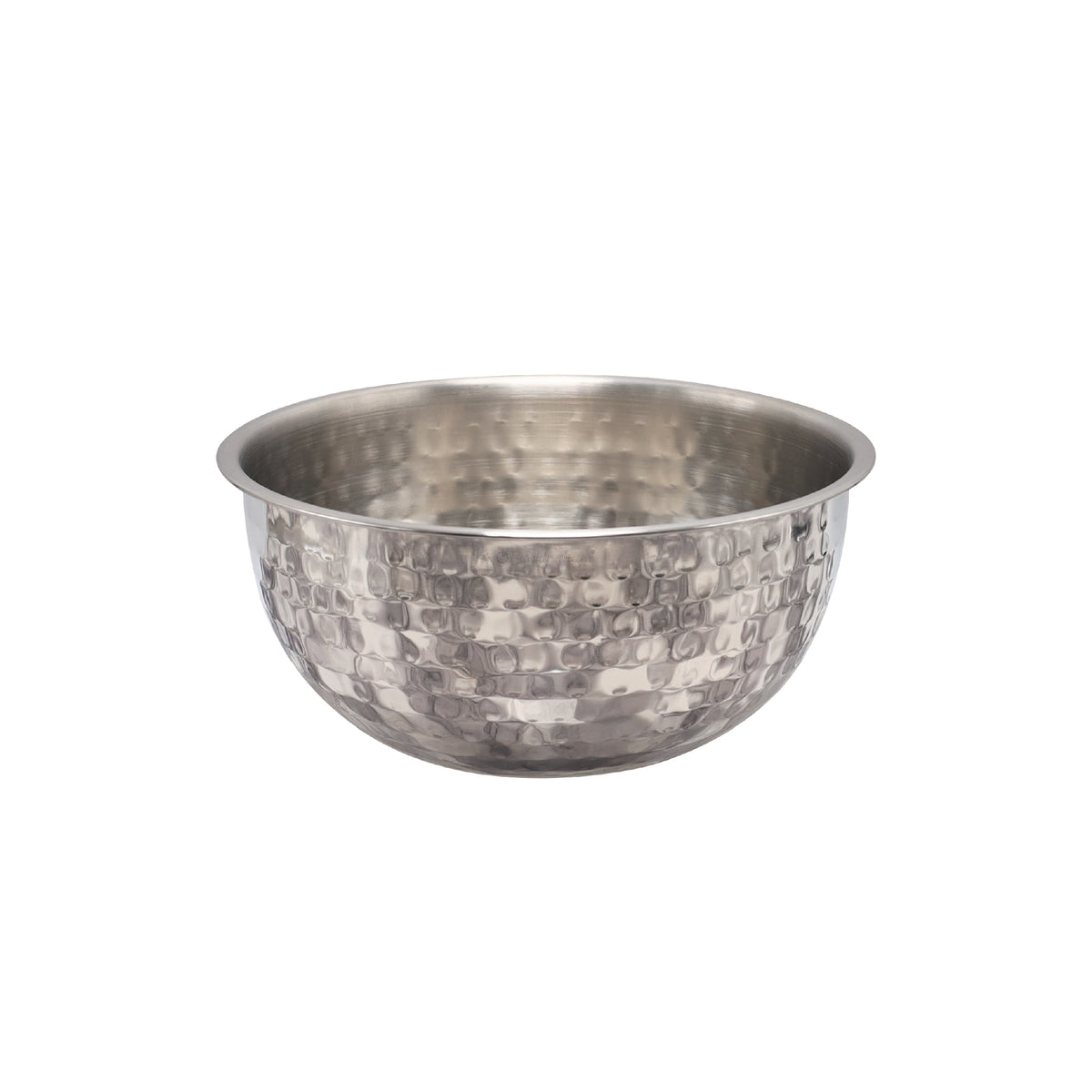 Buckingham Stainless Steel Salad Mixing Bowl Hammered Effect Finish