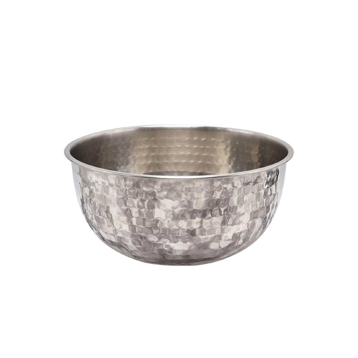 Buckingham Stainless Steel Salad Mixing Bowl Hammered Effect Finish