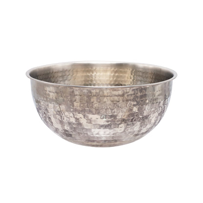 Buckingham Stainless Steel Salad Mixing Bowl Hammered Effect Finish
