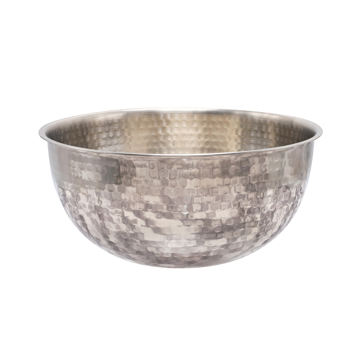 Buckingham Stainless Steel Salad Mixing Bowl Hammered Effect Finish
