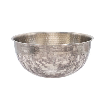 Buckingham Stainless Steel Salad Mixing Bowl Hammered Effect Finish
