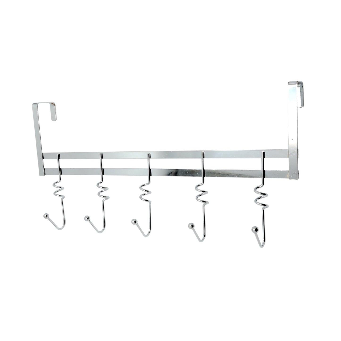 Buckingham Premium Quality Over The Door 5 Hook Hanger-Chrome.