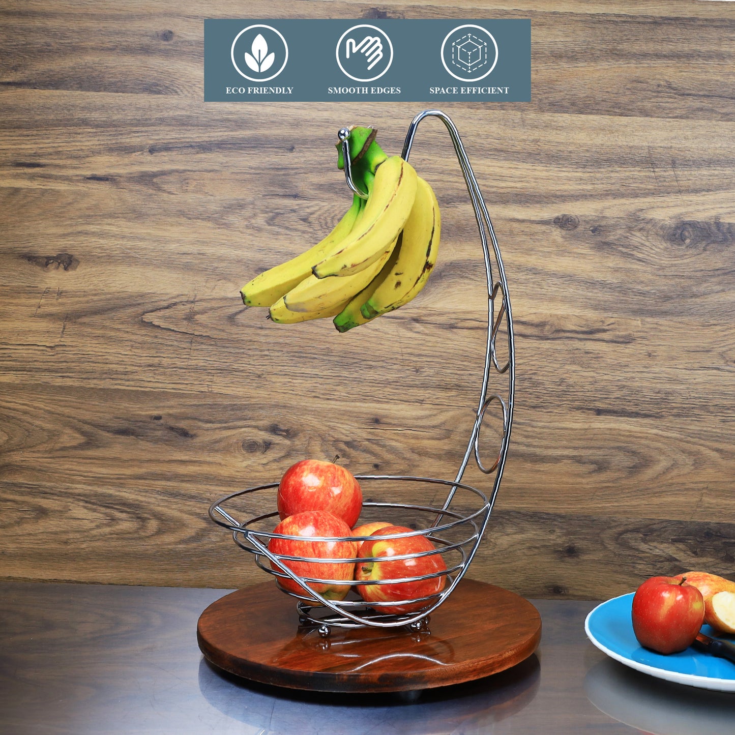 Buckingham Banana Tree Holder with Fruit Basket