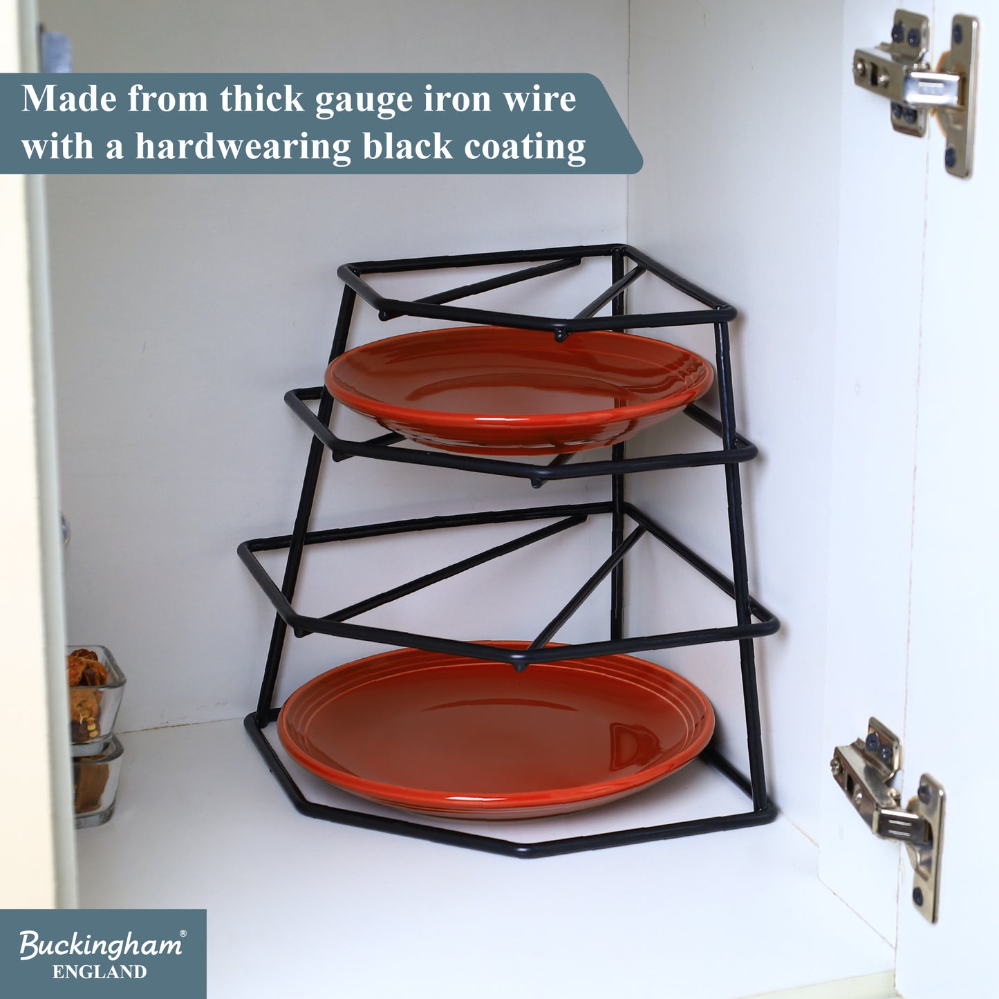 Buckingham 4 Tier Racking Plate Organiser