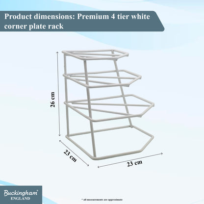 Buckingham 4 Tier Racking Plate Organiser
