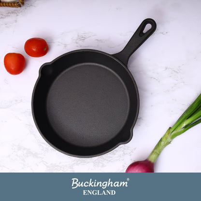 Buckingham Pre-Seasoned Cast Iron Frying Pan