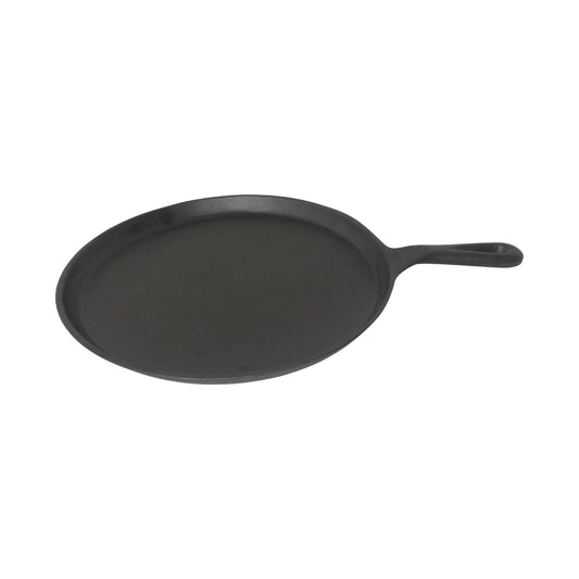 Buckingham Pre-seasoned cast iron Crepe/ Griddle Pan with the measurement of 27cm.