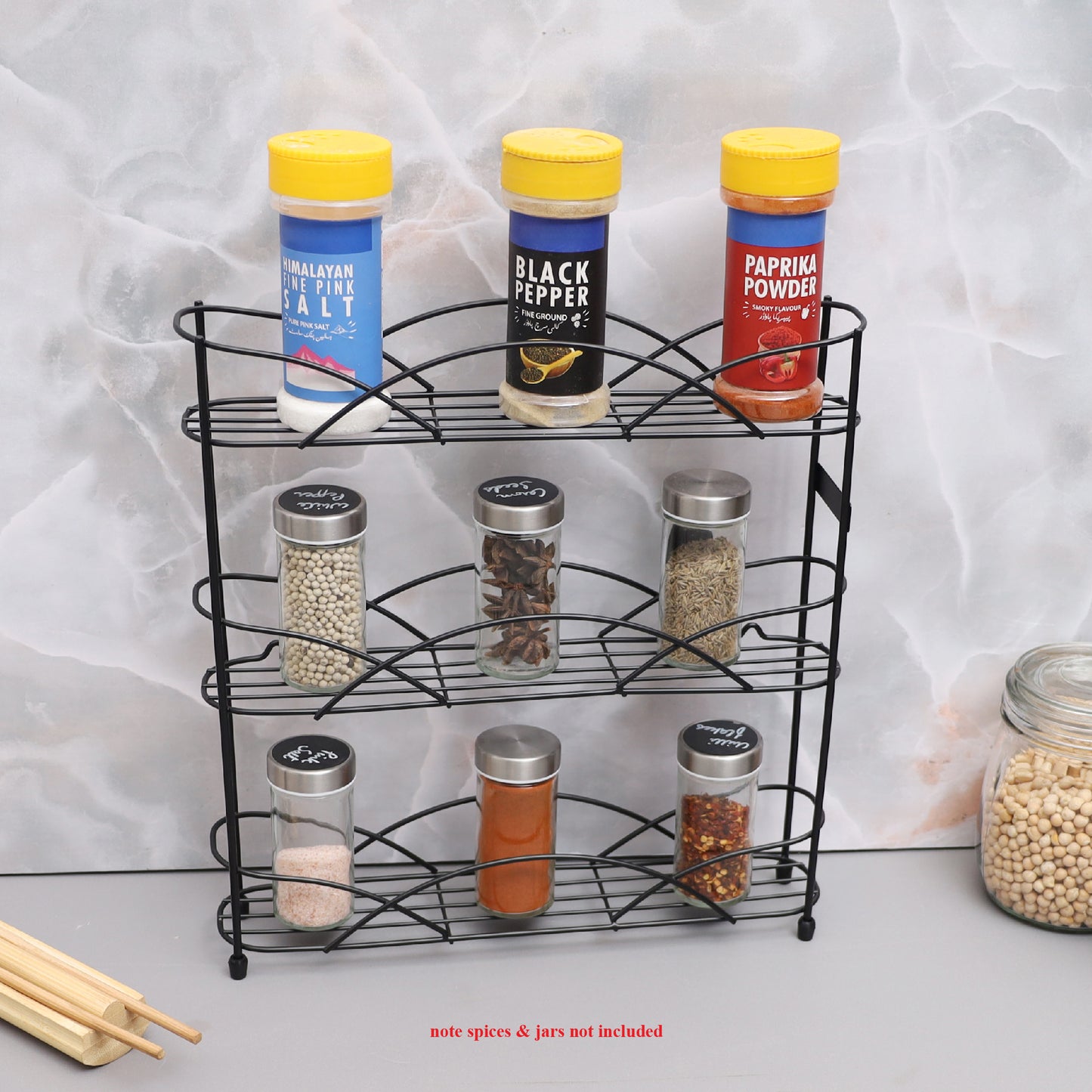 Buckingham 3 Tier Free Standing Spice Rack