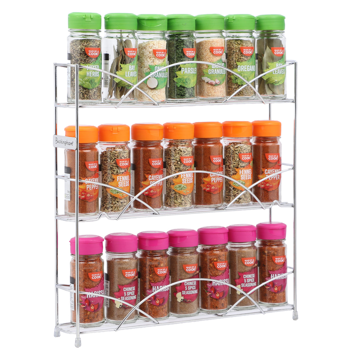 Buckingham 3 Tier Free Standing Spice Rack