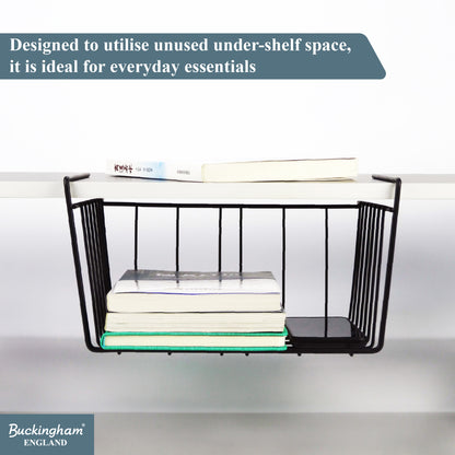 Buckingham High End Under Shelf Storage Basket Organiser Rack