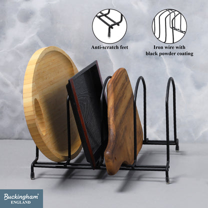 Buckingham Premium Kitchen Organiser Rack Black