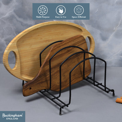 Buckingham Premium Kitchen Organiser Rack Black
