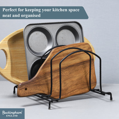 Buckingham Premium Kitchen Organiser Rack Black
