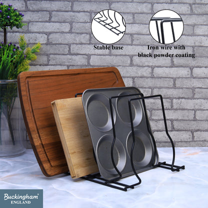Buckingham Premium Kitchen Organiser Rack Black