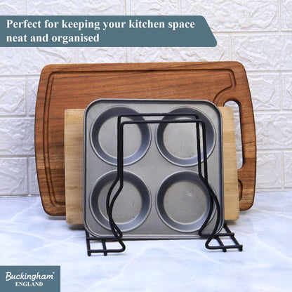Buckingham Premium Kitchen Organiser Rack Black