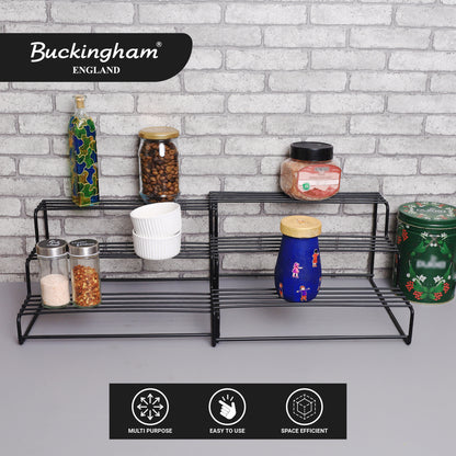 Buckingham 3 Tier Expandable Cupboard Organizer