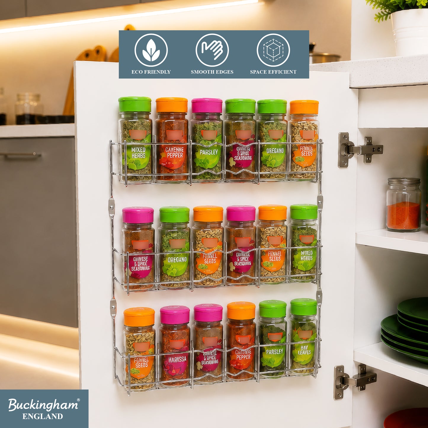 Buckingham Spice Jar Rack 1 to 4 Tier