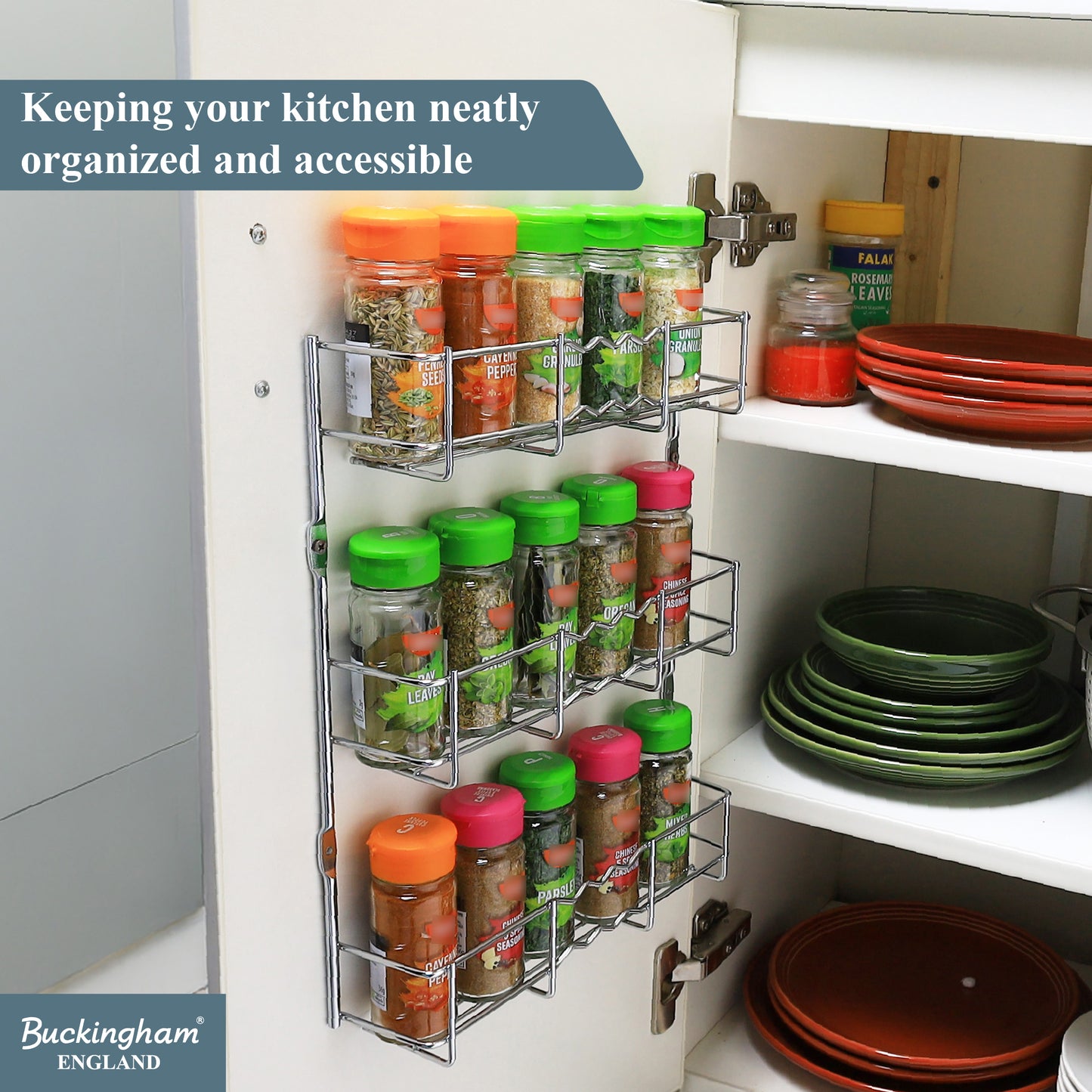 Buckingham Spice Jar Rack 1 to 4 Tier
