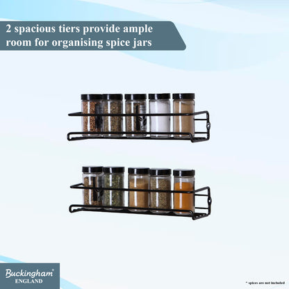 Buckingham  Cupboard Wall Mounted Spice Racks Organiser