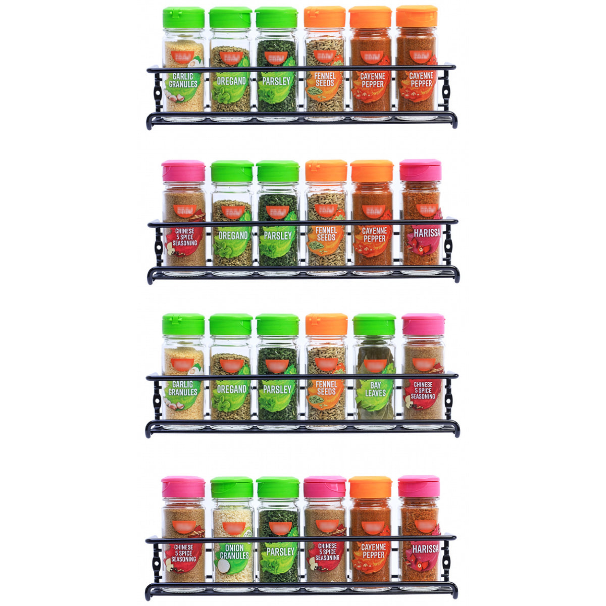 Buckingham  Cupboard Wall Mounted Spice Racks Organiser