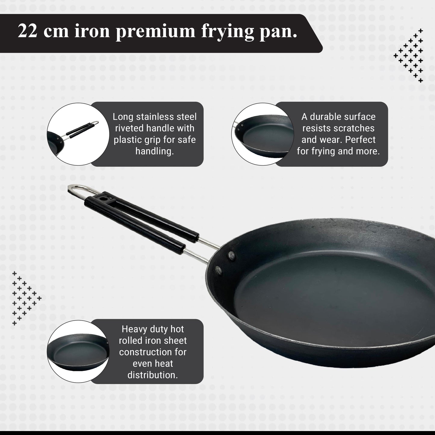 Buckingham Fry Pan Induction Hob Skillet Sauté Pan Induction Premium Quality Stay Cool Handle