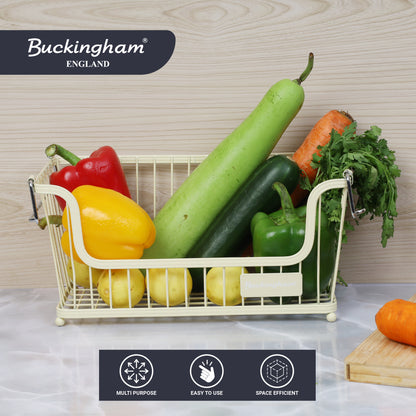 Buckingham Multi-Purpose Stackable Storage Organizing Basket Small