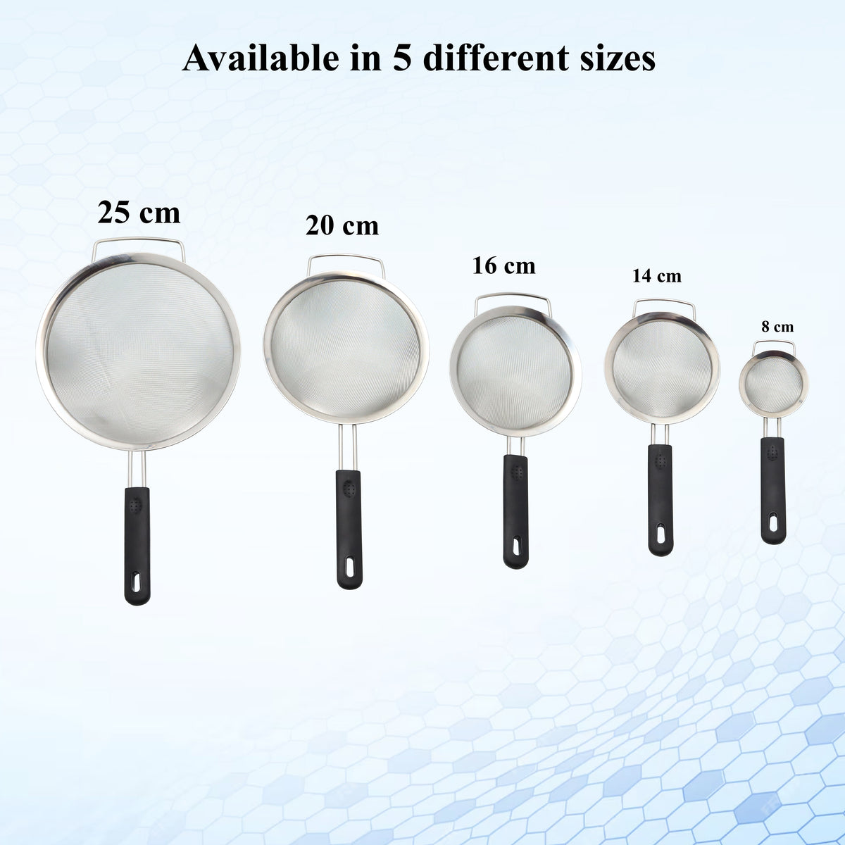 Buckingham Stainless Steel 30 Extra Fine Mesh Sieve with Sturdy Handle