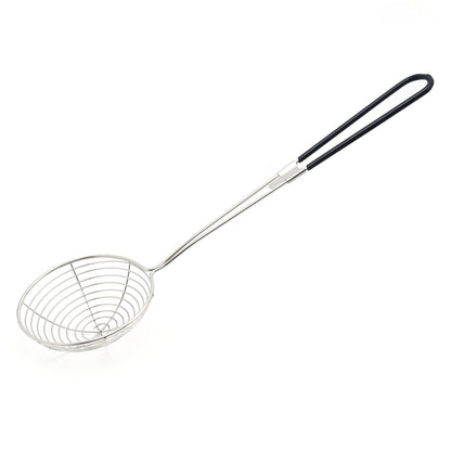 Buckingham Stainless Steel Pea Ladle Spider Strainer / Skimmer with Silicone Grip
