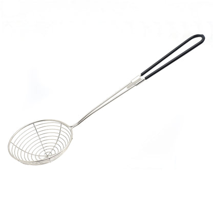 Buckingham Stainless Steel Pea Ladle Spider Strainer / Skimmer with Silicone Grip