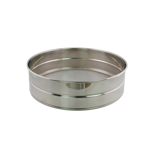 Buckingham Commercial Stainless Steel Premium 40 Mesh Drum Sieve.