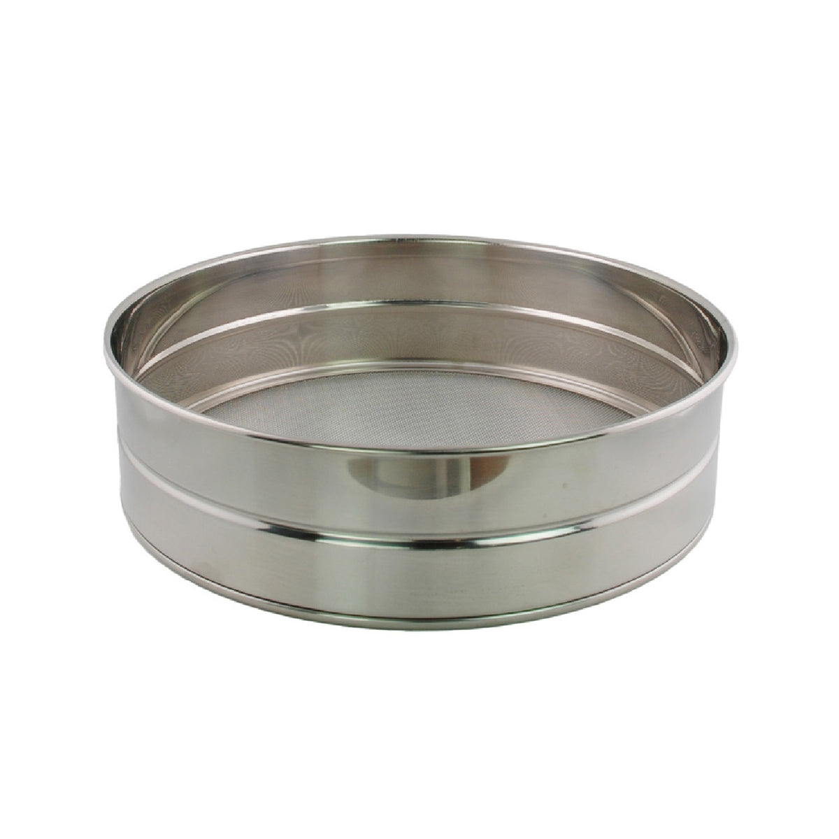 Buckingham Commercial Stainless Steel Premium 40 Mesh Drum Sieve.