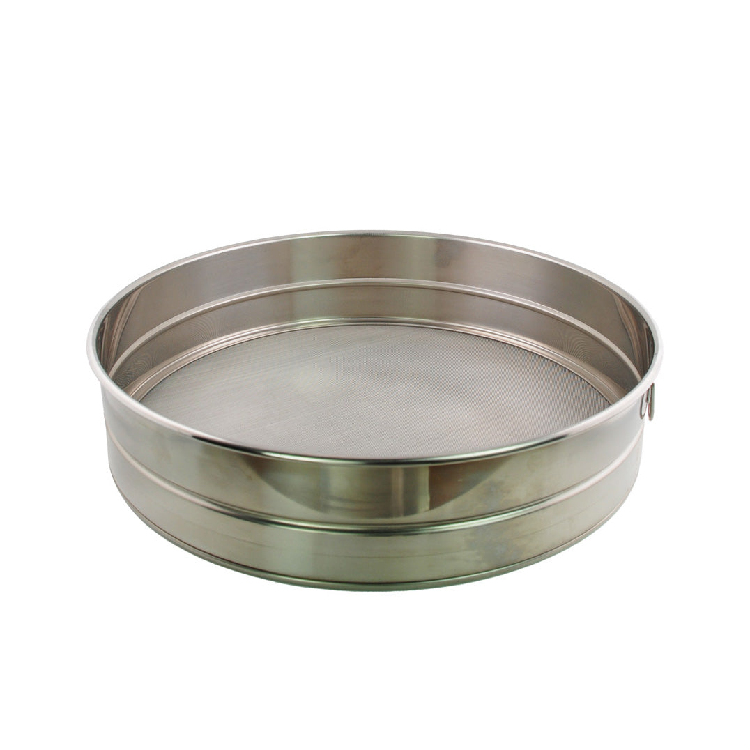 Buckingham Commercial Stainless Steel Premium 40 Mesh Drum Sieve.