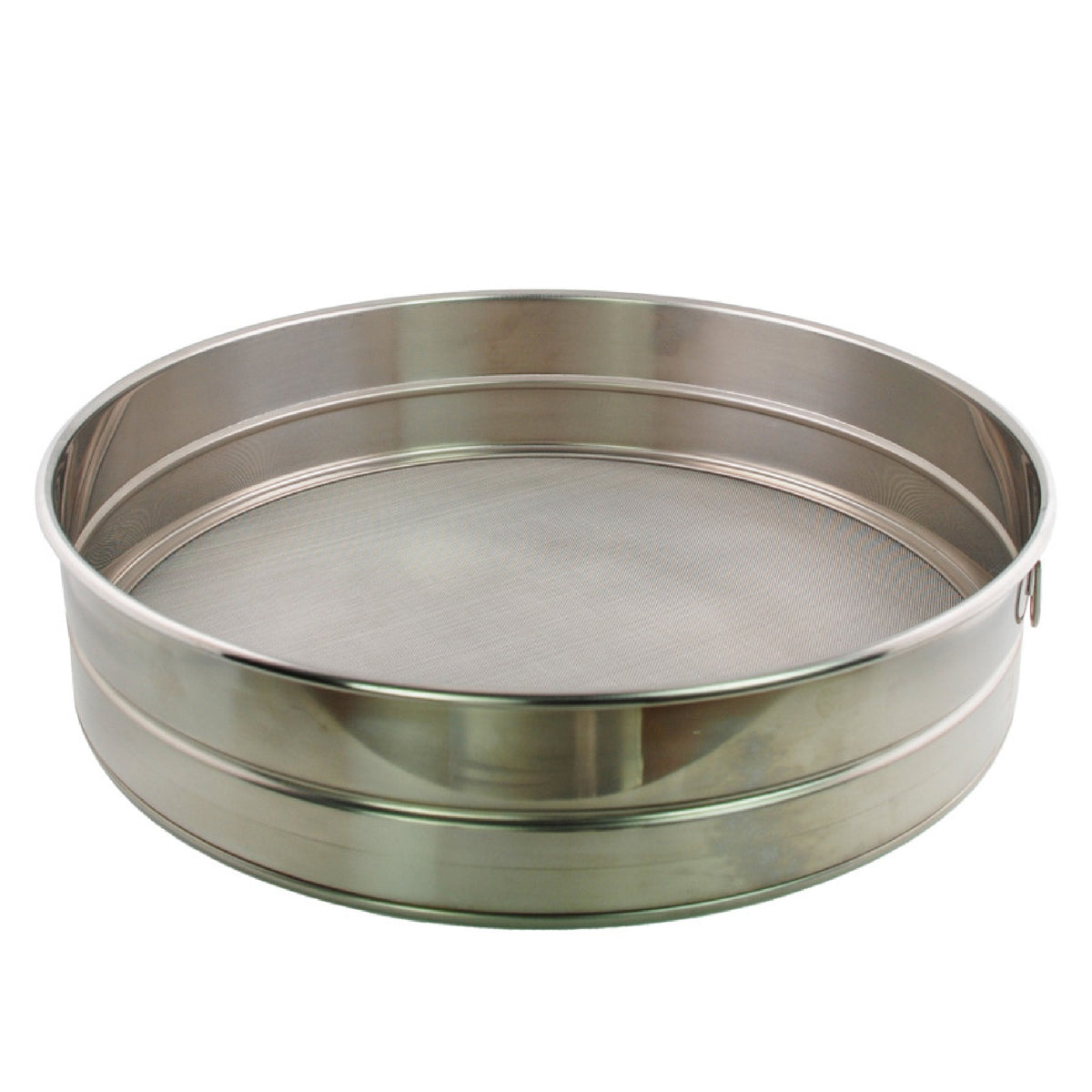 Buckingham Commercial Stainless Steel Premium 40 Mesh Drum Sieve.