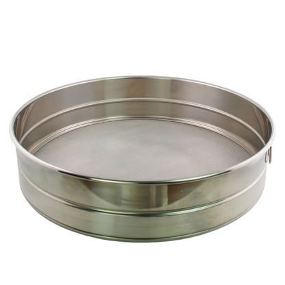 Buckingham Commercial Stainless Steel Premium 40 Mesh Drum Sieve.