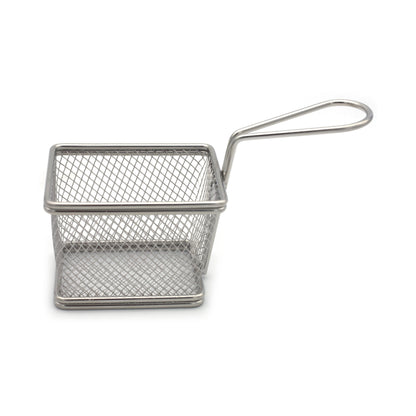 Buckingham Stainless Steel Rectangular Mini Basket with Handle