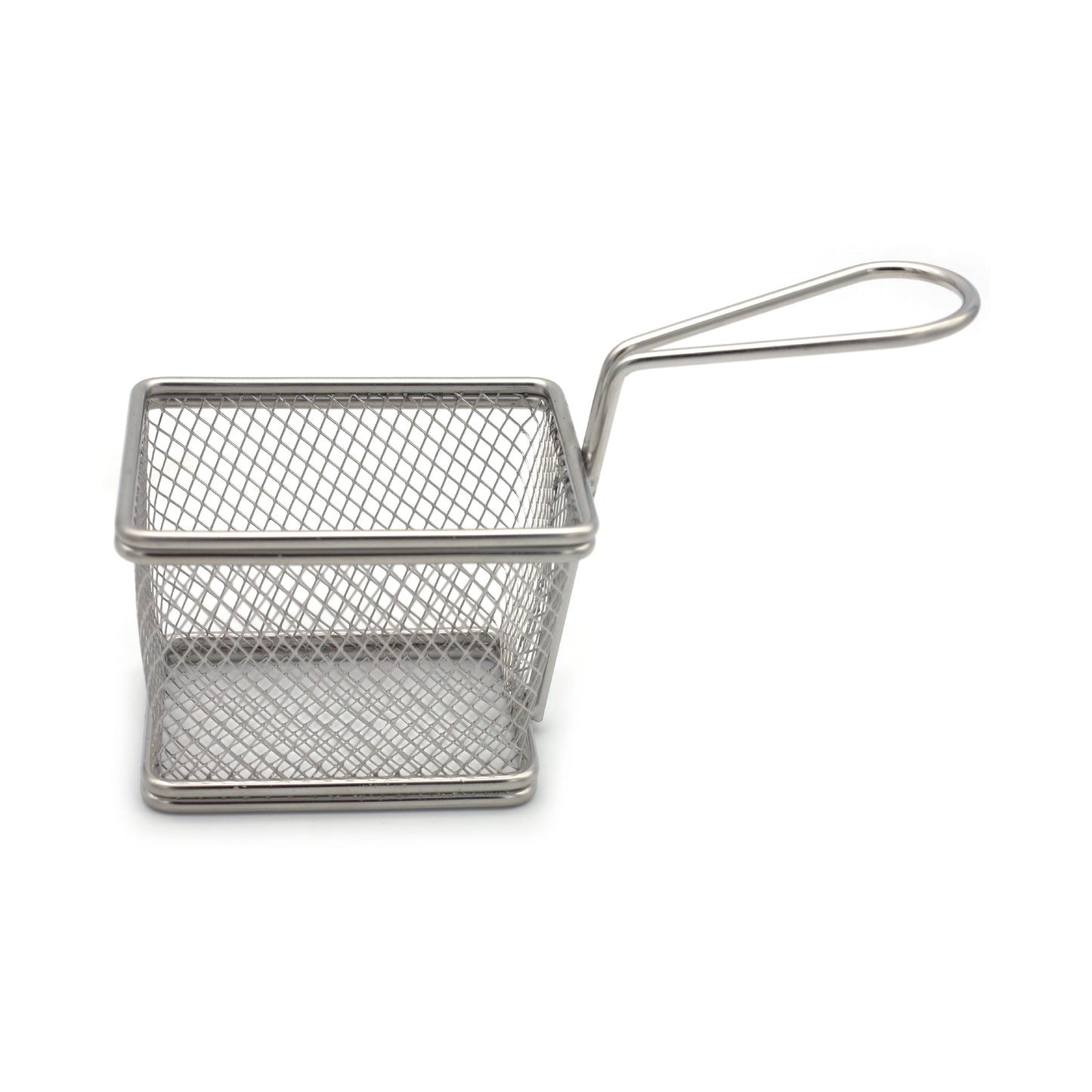 Buckingham Stainless Steel Rectangular Mini Basket with Handle