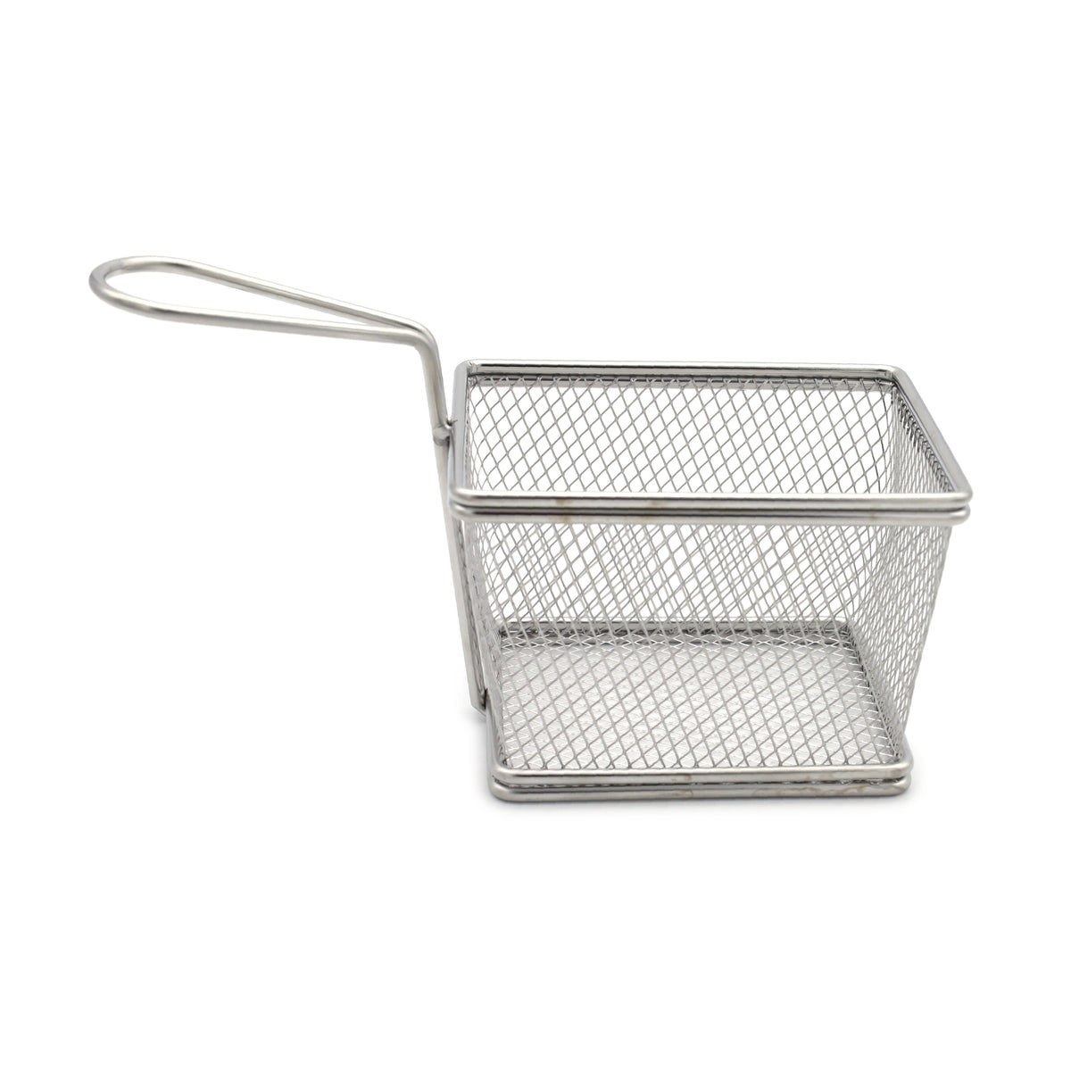 Buckingham Stainless Steel Rectangular Mini Basket with Handle